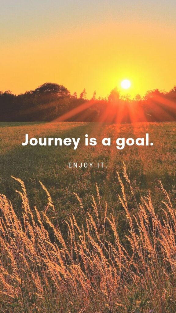 Journey is a goal iPhone free wallpaper